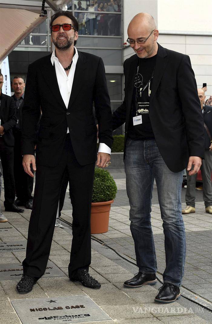 $!Nicolas Cage tiene su estrella en el 'Walk of Fame' en Alemania