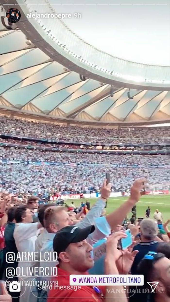$!Alejandro Peña Pretelini, hijo de EPN, presume en redes sociales que acudió a final de la Champions