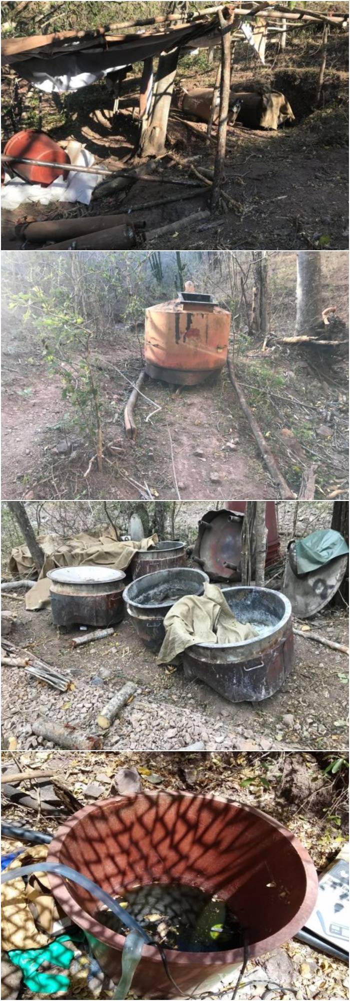 $!Asegura la Marina dos narcolaboratorios en Sinaloa [FOTOS]