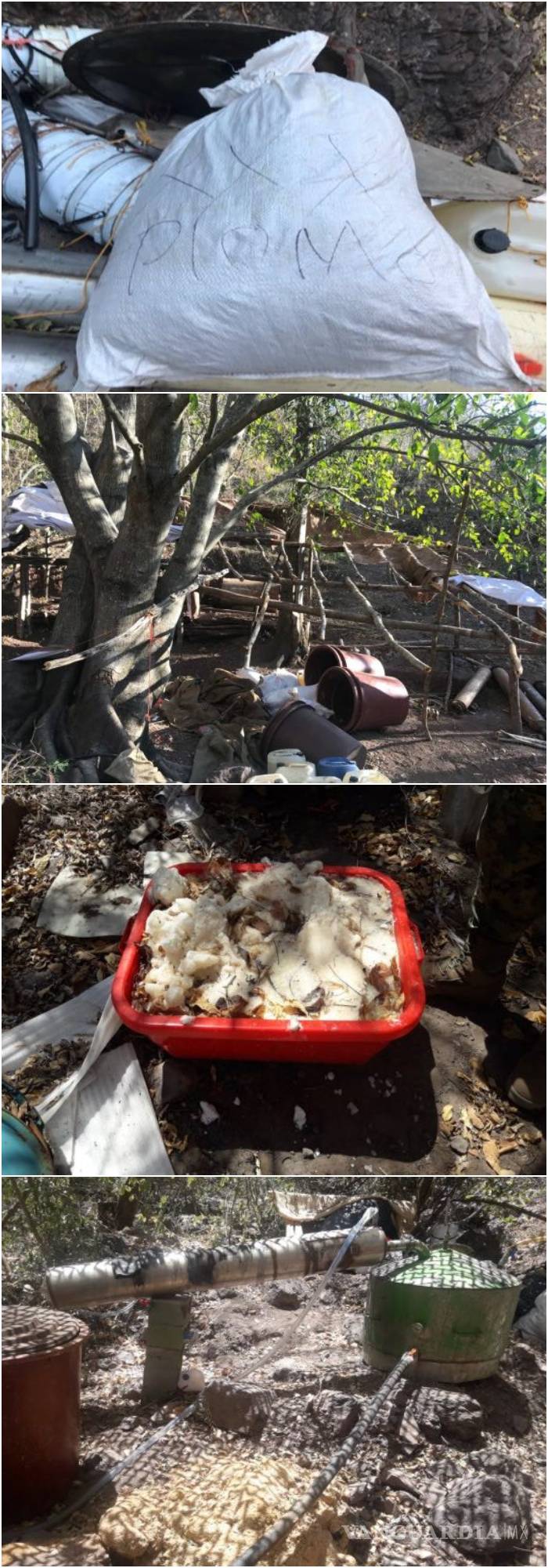 $!Asegura la Marina dos narcolaboratorios en Sinaloa [FOTOS]