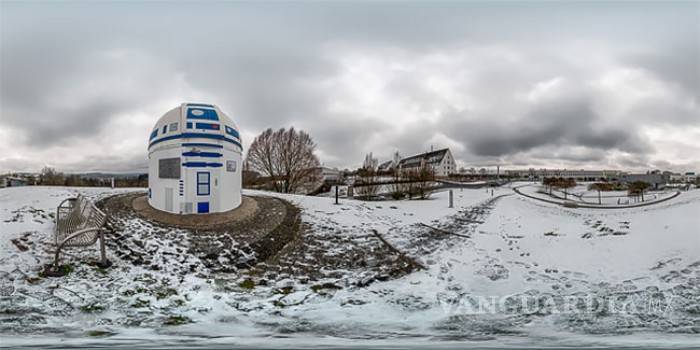 $!Fervientes fans de Star Wars convierten un observatorio en un R2-D2 gigante