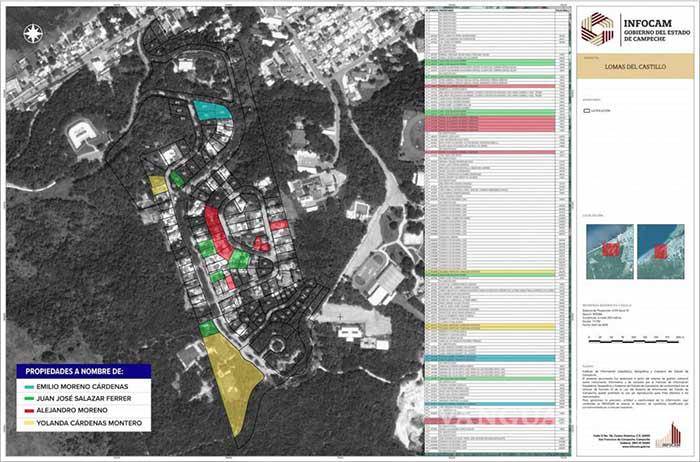 $!Los cercanos a Moreno suman 35 propiedades de alto valor en Campeche
