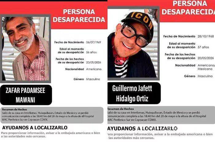 $!Encuentran a los estadounidenses Guillermo Hidalgo y Zafar Padamsee en fosa clandestina de La Marquesa, Edomex