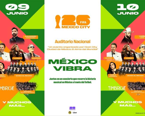 Alejandro Fernández, Carín León y Mijares encabezarán el festival musical “México Vibra”, una serie de conciertos programados en la Ciudad de México como parte de las celebraciones del Fan Fest rumbo al Mundial 2026.