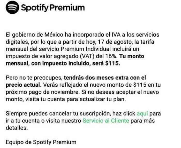 $!Spotify aumenta sus precios en México por el cobro de IVA a las plataformas digitales