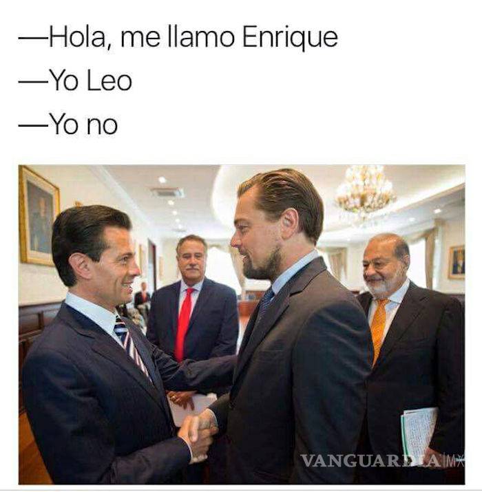 $!Reunión de Peña y Di Caprio desatan memes