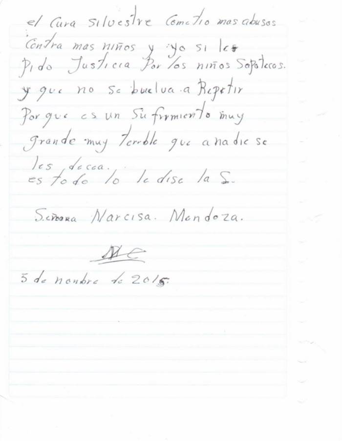 $!El Papa debe saber que a los curas que violan niños en Oaxaca sólo los mueven de Parroquia: ONG