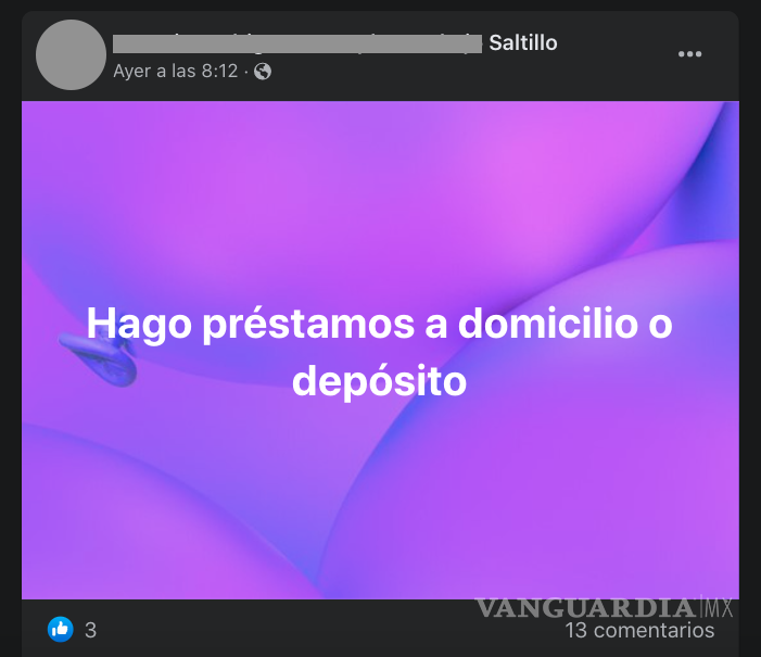 $!¿Empezó la cuesta de enero? Saltillenses buscan préstamos en redes sociales