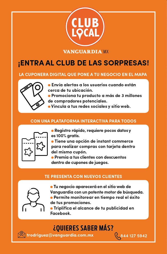 $!Club Local Vanguardia: descuentos y promociones de comercios en Saltillo