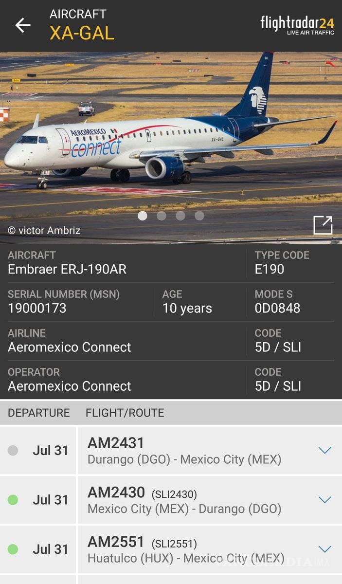 $!Se desploma avión de Aeroméxico a minutos de haber despegado; Gobernador de Durango informa que no hubo fallecidos
