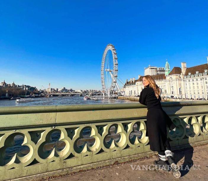 $!Andrea Legarreta posteó varias imágenes de su viaje a Londres.