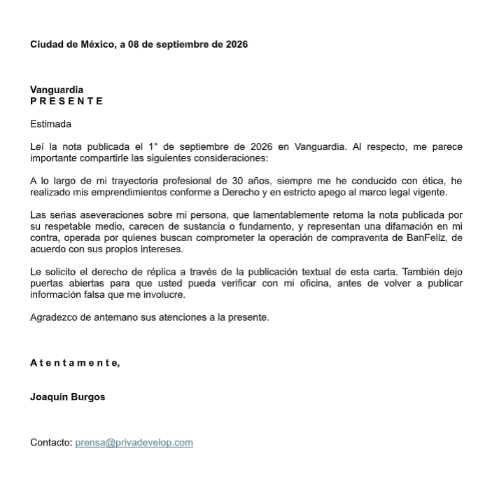 $!Legisladores advierten posible venta de BanFeliz; señalan riesgo de que afectados no recuperen su dinero