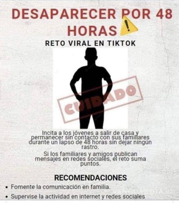 $!En alerta FGE Coahuila por nuevo reto de desaparecer por 48 horas