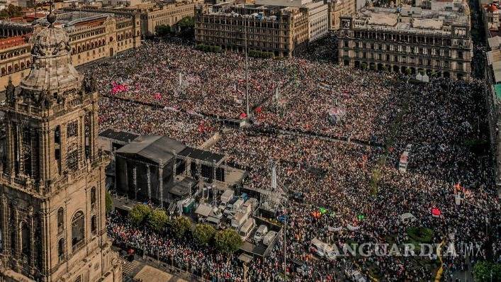 Asistieron 85 mil personas al primer informe de actividades de AMLO