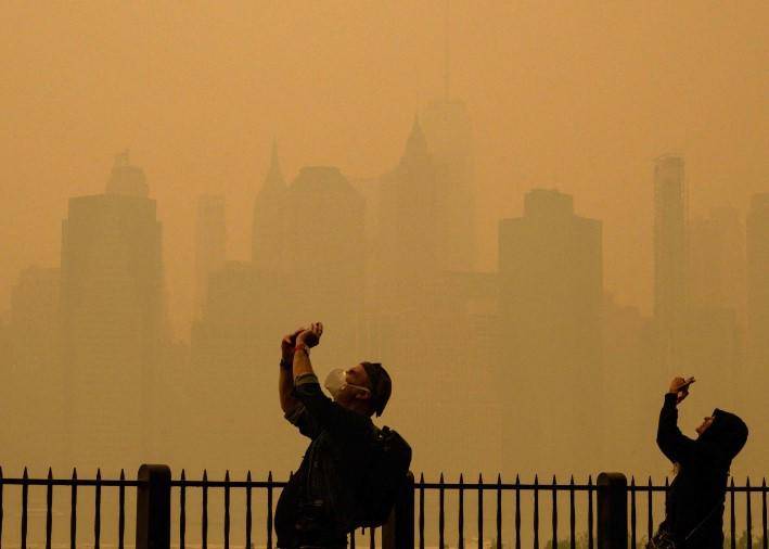 New York City will once again be clouded in smoke and haze as Canadian wildfires rage