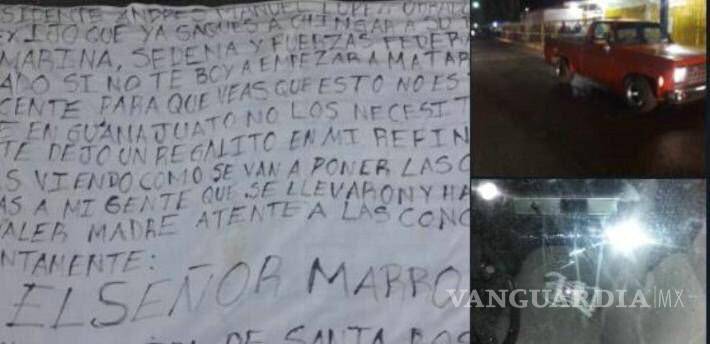 $!Dejan manta contra AMLO por lucha anti huachicol en Guanajuato