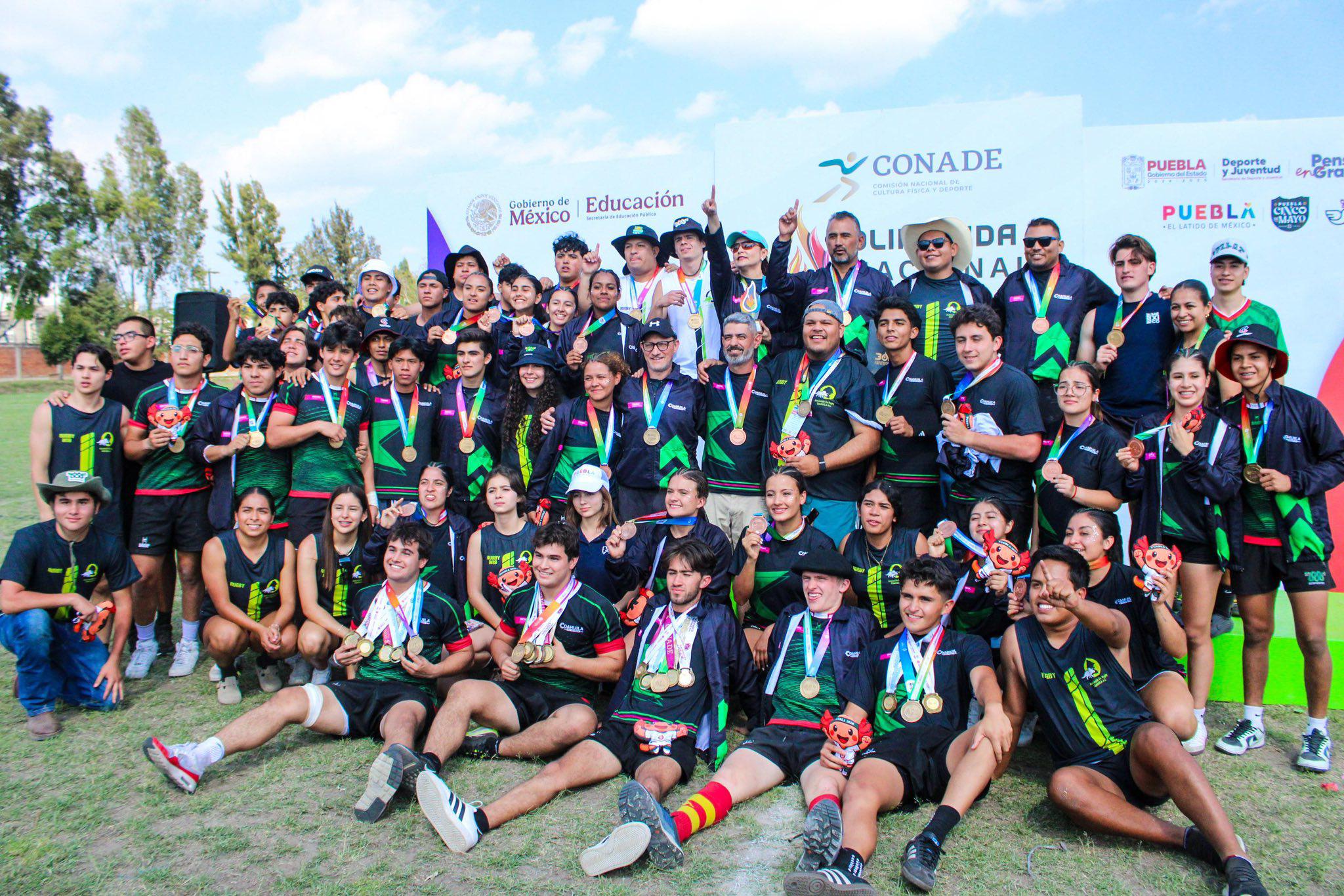 Coahuila gana el título nacional de rugby con dos oros en la Olimpiada Nacional 2026