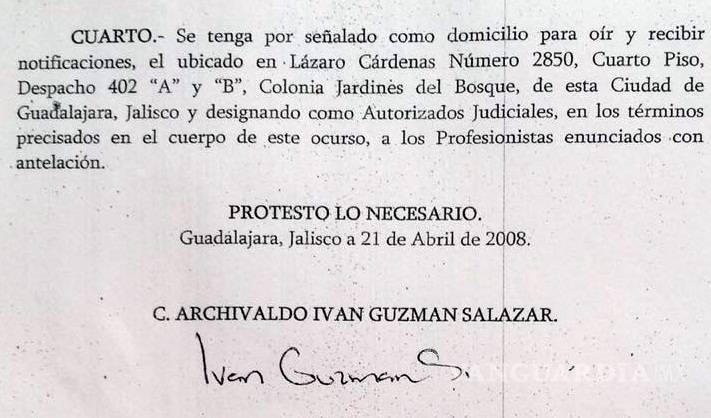 $!Representante de Morena en Jalisco fue abogado de la familia del Chapo; lo niega pero hay pruebas