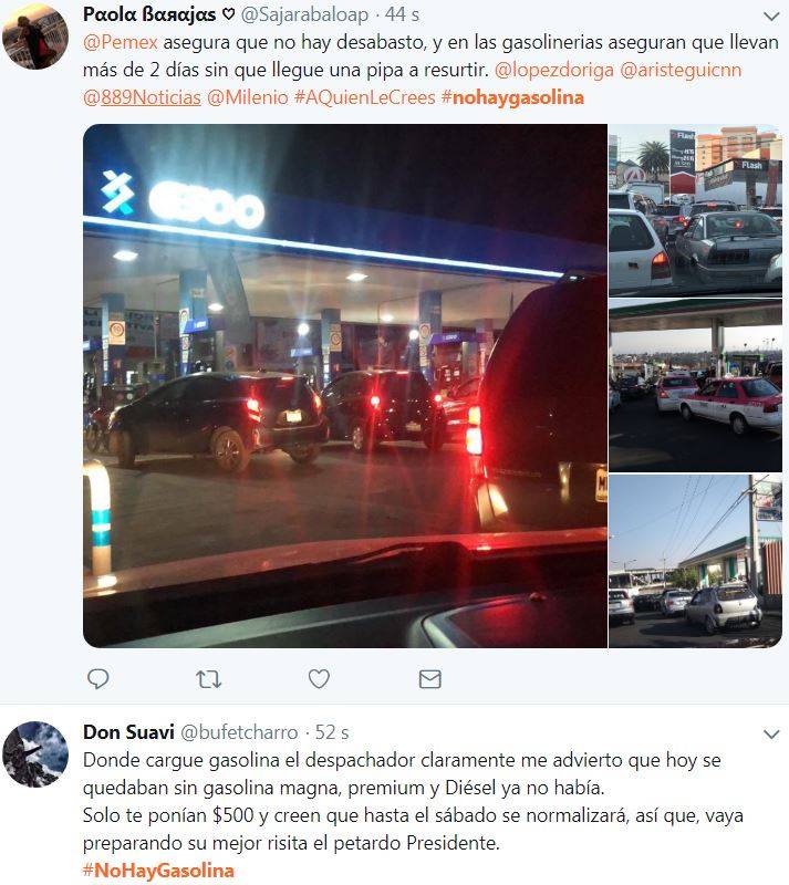 $!#NoHayGasolina se vuelve trending y genera psicosis en redes sociales