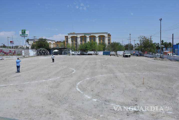 $!Instalan segundo Hospital Móvil para COVID-19 en Monclova