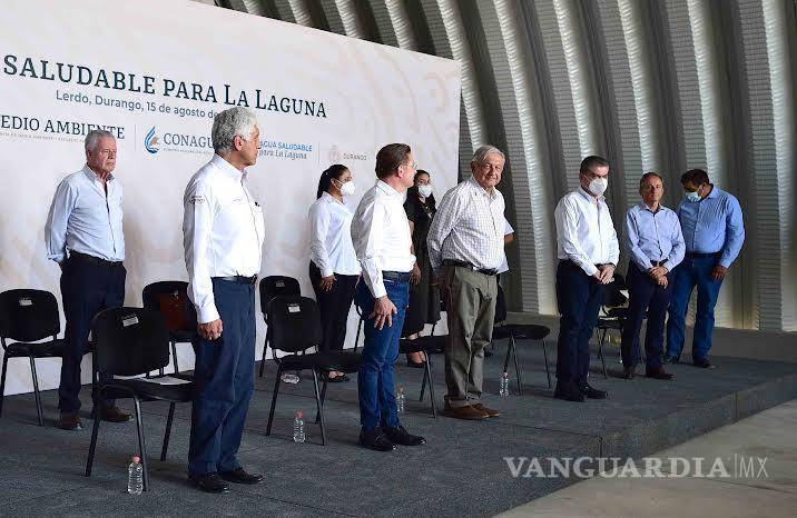 $!Lerdo, Durango. Andrés Manuel López Obrador, Presidente de México preside Agua Saludable para La Laguna