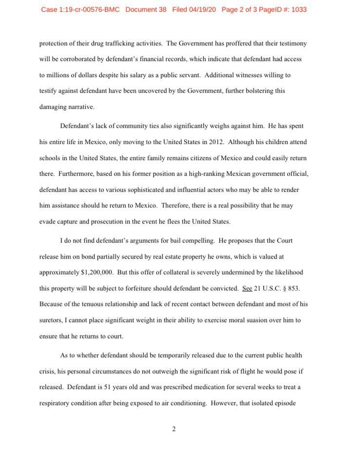 $!Genaro García Luna sufre nuevo revés en tribunal de Nueva York; le vuelven a negar libertad bajo fianza