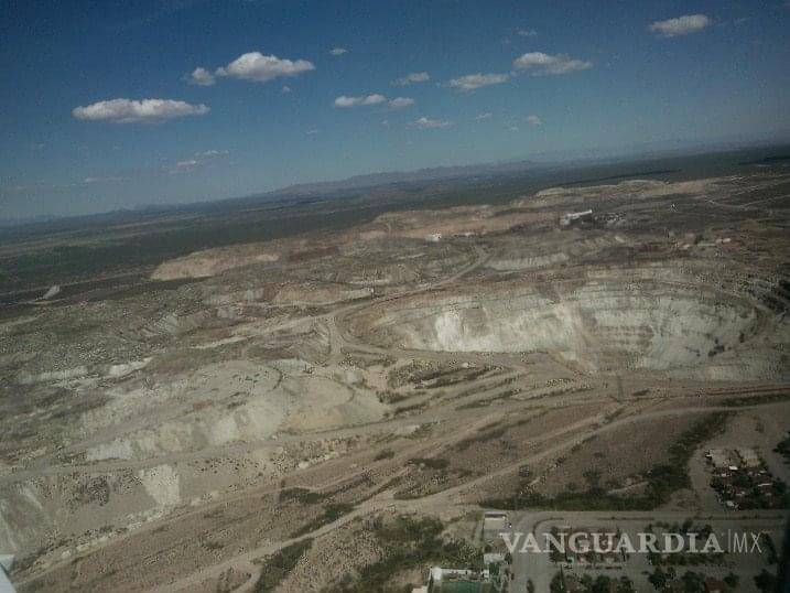 $!Imagen aérea del complejo minero, hace ya algunos años.