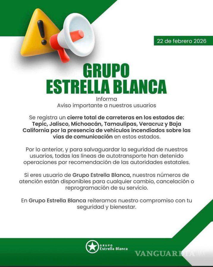 $!Ola de violencia: Empresas de autotransporte cancelan rutas y Capufe cierra plazas de cobro ante ‘narcobloqueos’