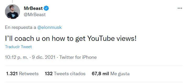 $!Mr. Beast le ofreció asesoría para que en YouTube obtuviera vistas, algo nada despreciable.