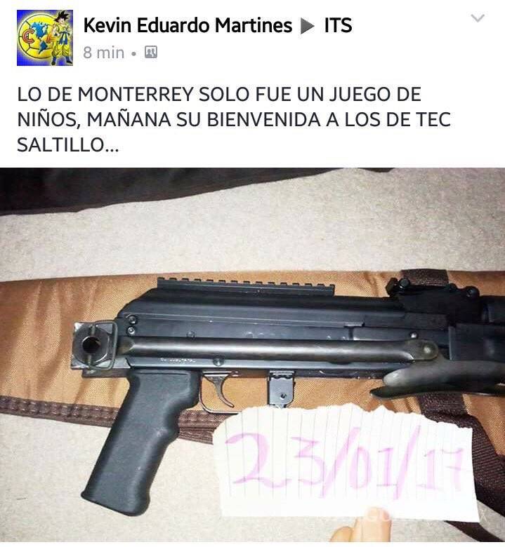 $!Procuraduría de Coahuila investiga amenazas contra alumnos del Tecnológico de Saltillo