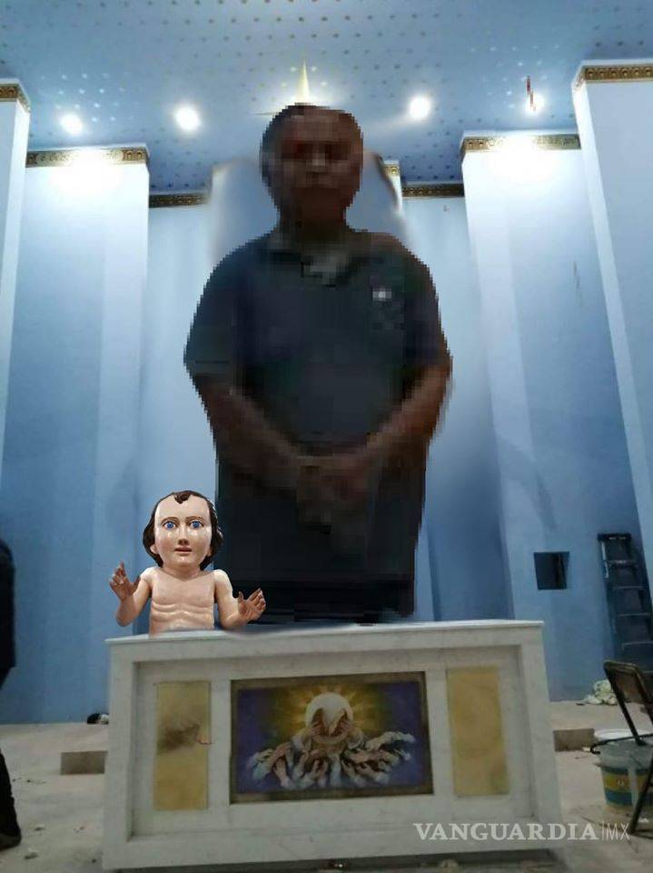 $!¿Ahora será el pasote perrón? Crean un Niño Dios gigante en Zacatecas y desata una ola de memes