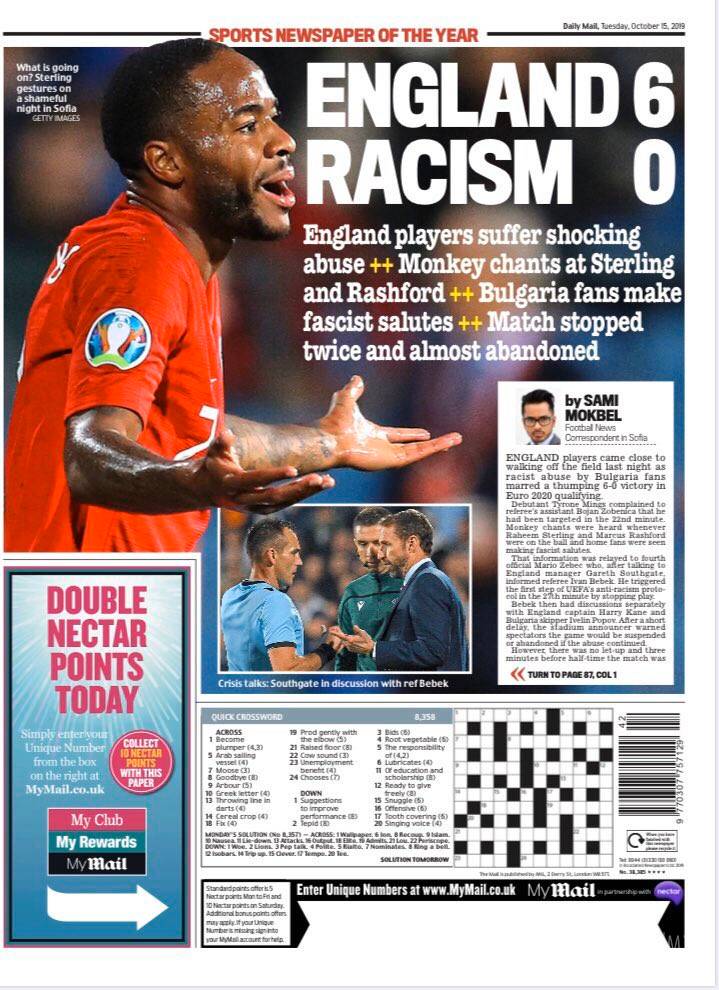 $!Inglaterra vence a Bulgaria y al racismo en las tribunas