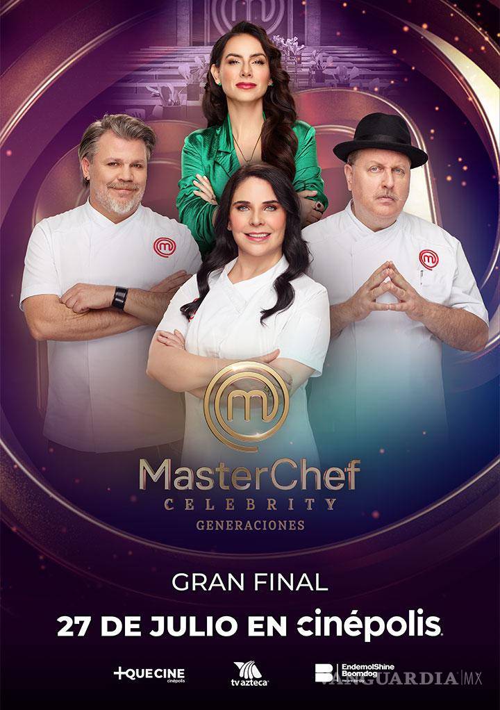 $!La final de MasterChef Celebrity se vivirá en salas de cine en México, aunque Saltillo queda fuera del evento.