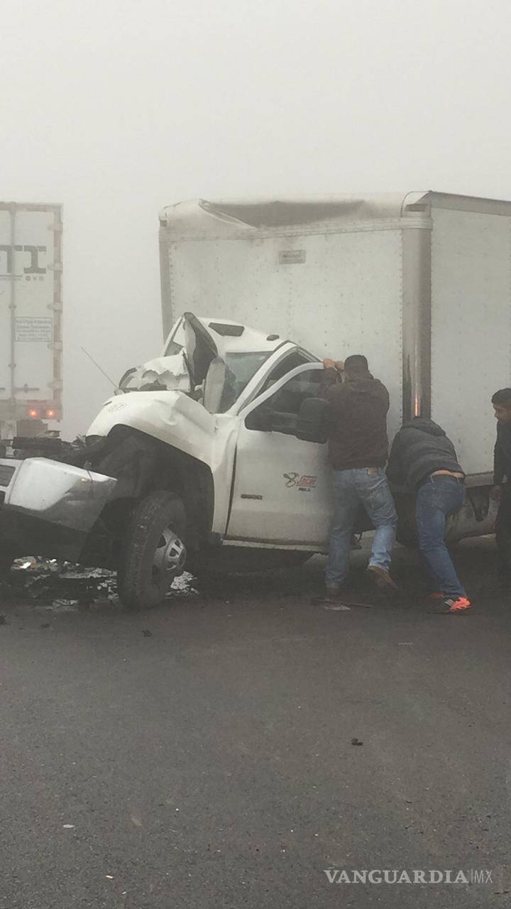 $!Accidentes paralizan la autopista Monterrey-Saltillo