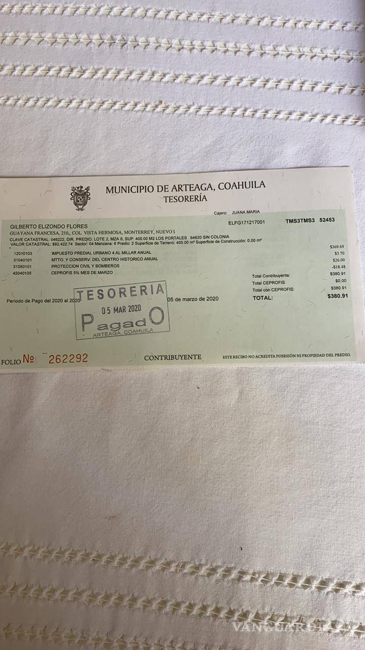 $!Acusa particular a autoridades de Arteaga de participar en despojo de terreno