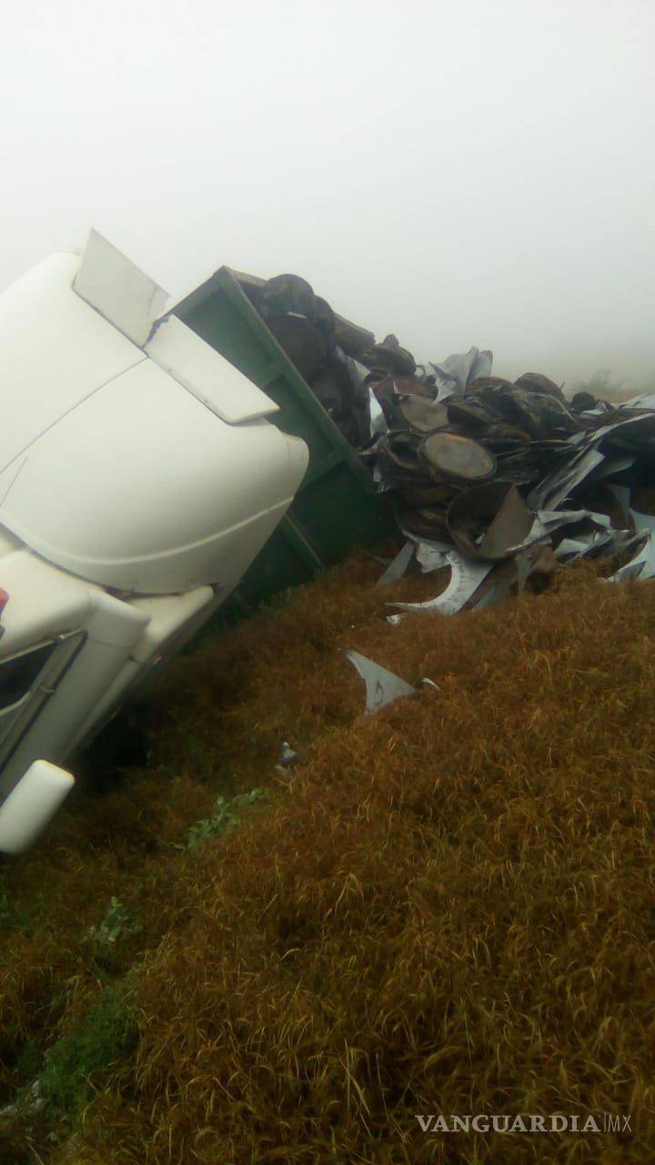 $!Accidentes paralizan la autopista Monterrey-Saltillo