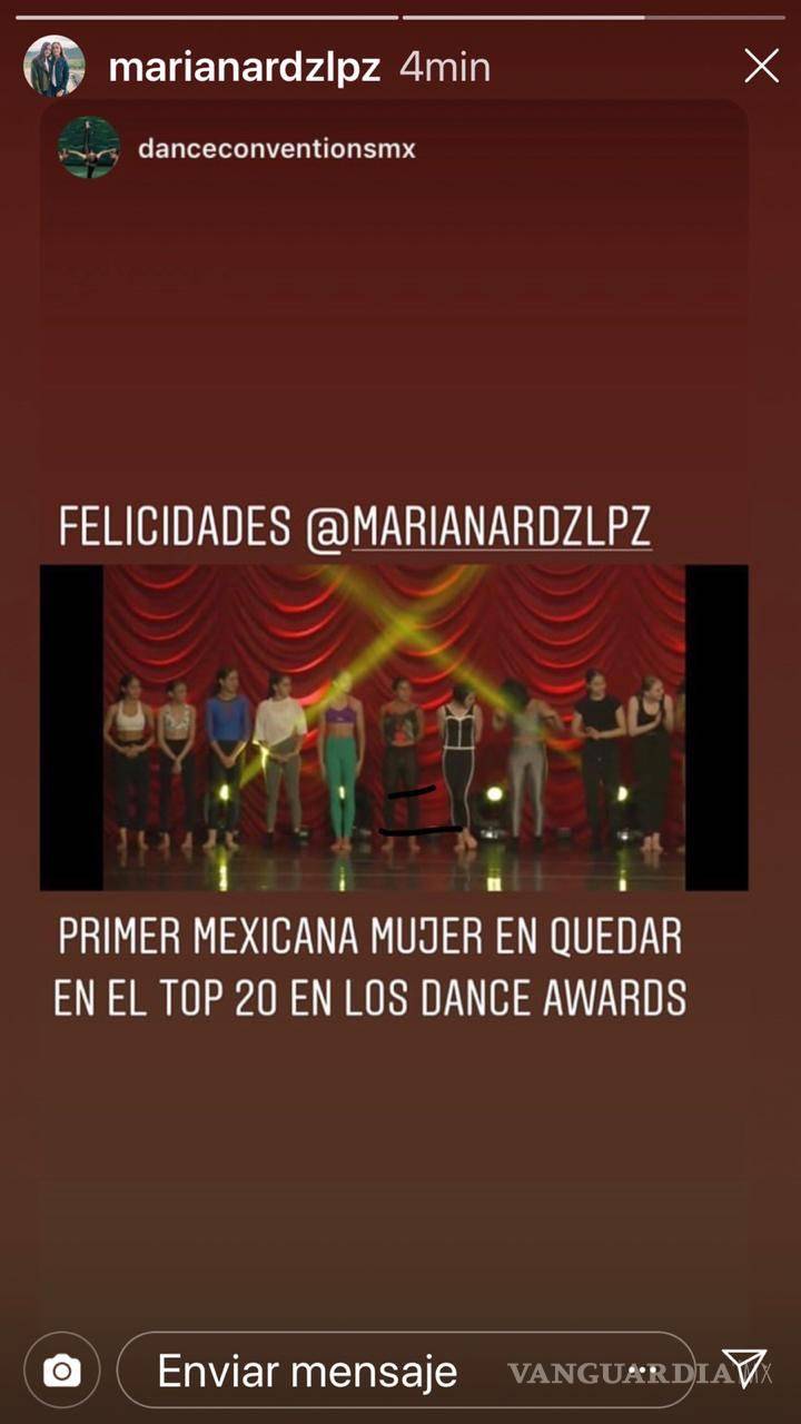 $!Joven saltillense, la primera bailarina mexicana en ingresar al top 20 como 'Best Dancer' en los Dance Award