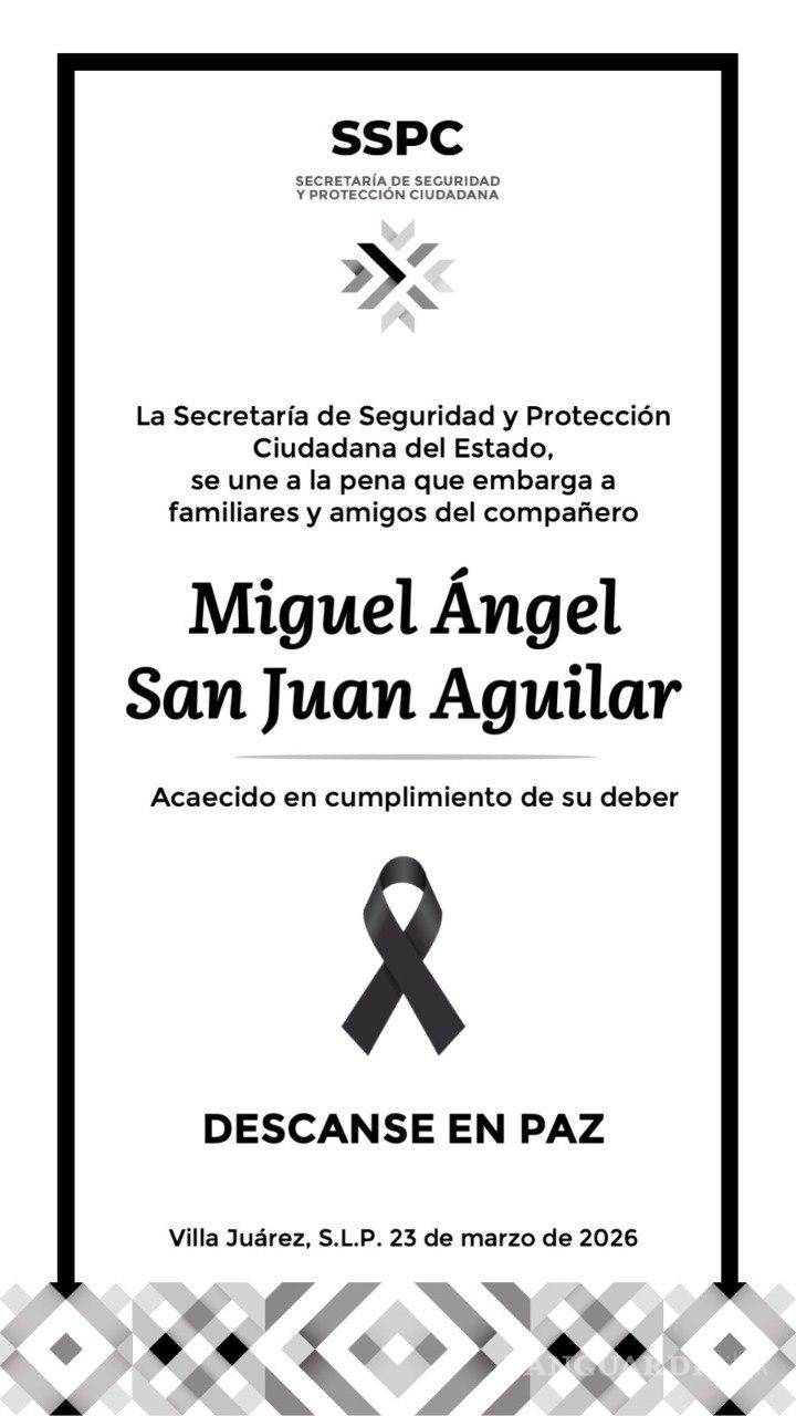 $!Asesinan a dos elementos de seguridad en Villa Juárez, San Luis Potosí