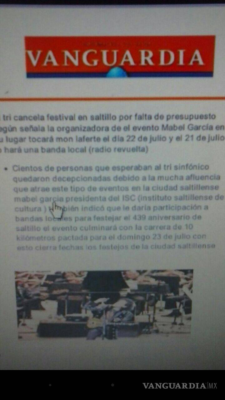 $!Falsa nota de cancelación de El Tri en Saltillo