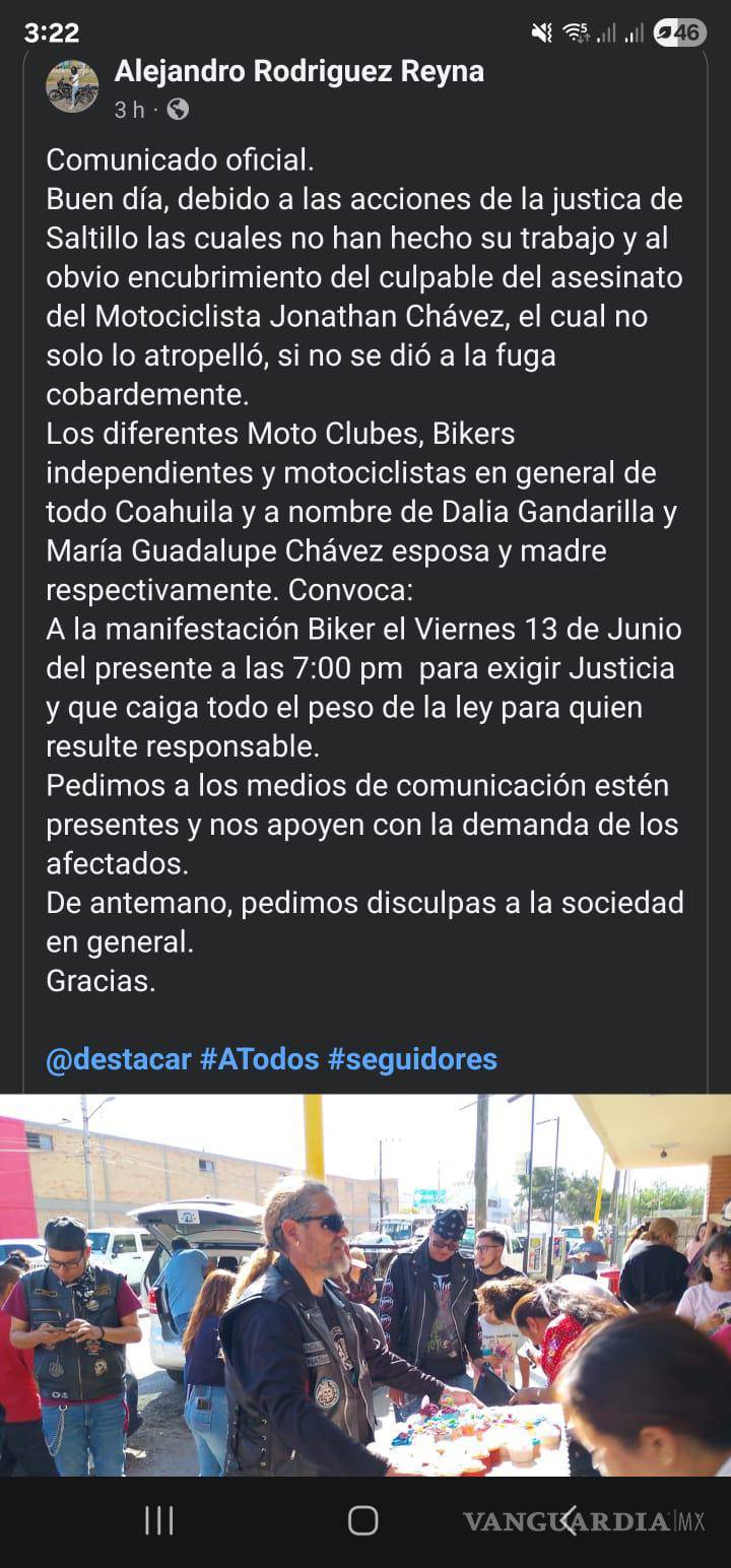 $!Jonathan Chávez fue arrollado y muerto el pasado sábado (foto).