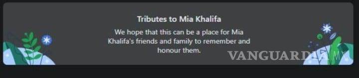 $!El perfil de Mia Khalifa eliminó sus fotografías, ahora solo se pueden dejar mensajes en su memoria