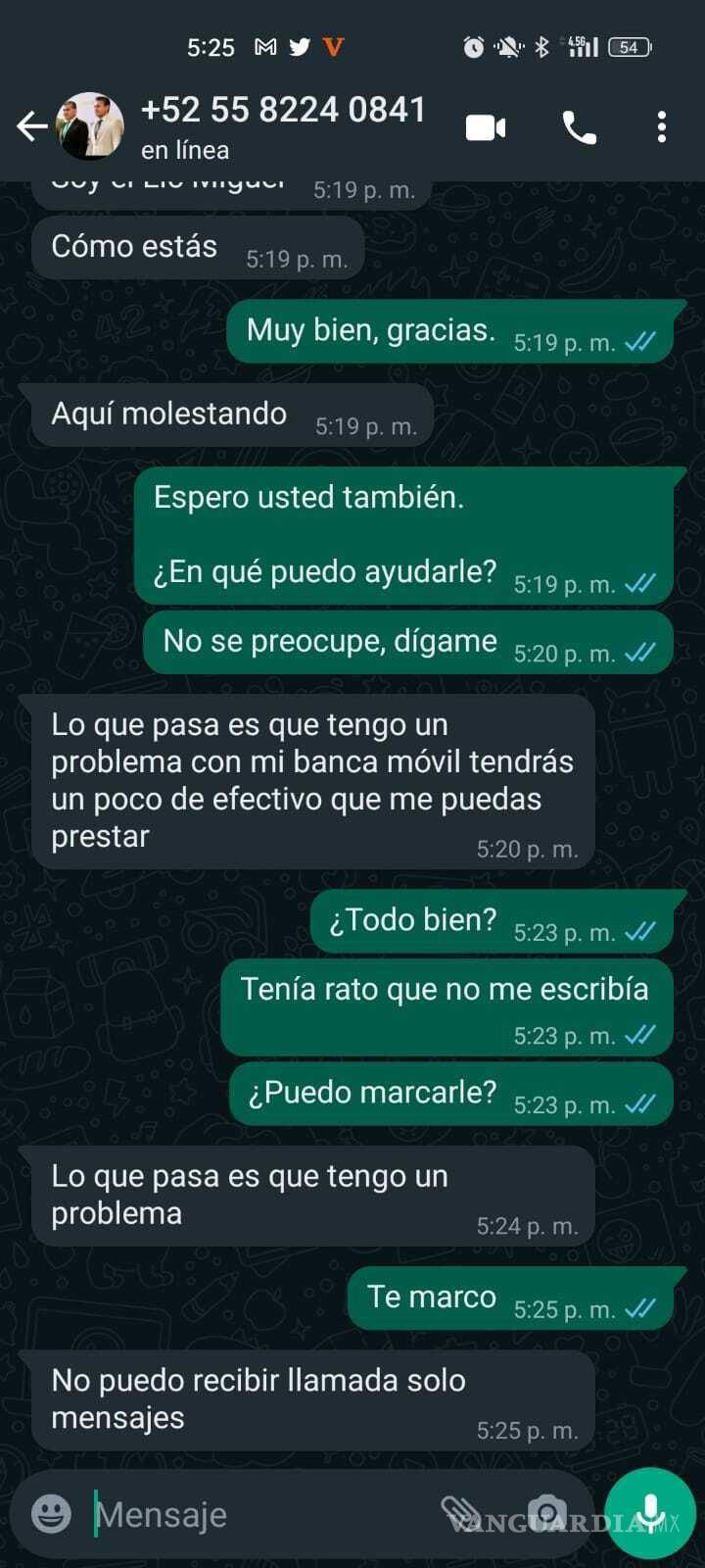 $!En el transcurso de este martes, defraudadores contactaron a varias personas solicitando dinero identificándose como el magistrado.
