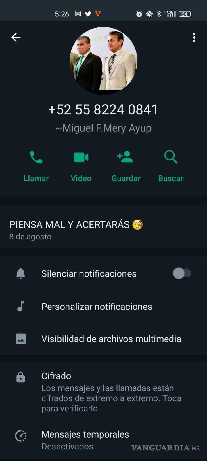 $!VANGUARDIA intentó contactar al número celular 558224 0841, pero el impostor afirmó que no podía responder llamadas, sólo mensajes.