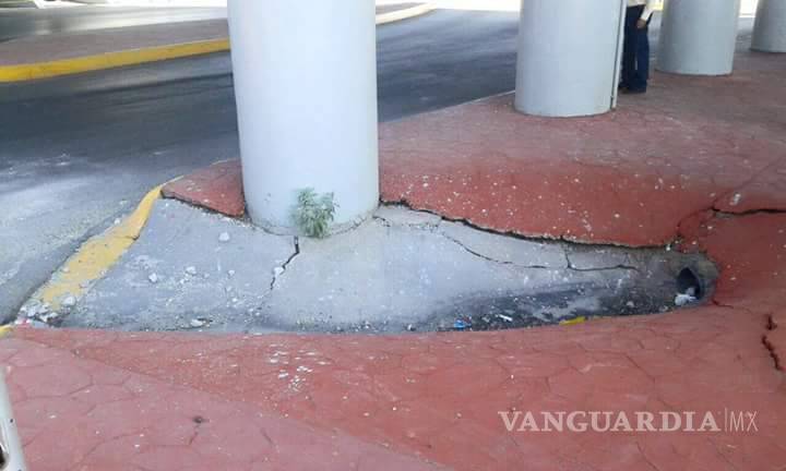 $!Colapsa puente en periférico Raúl López Sánchez de Torreón