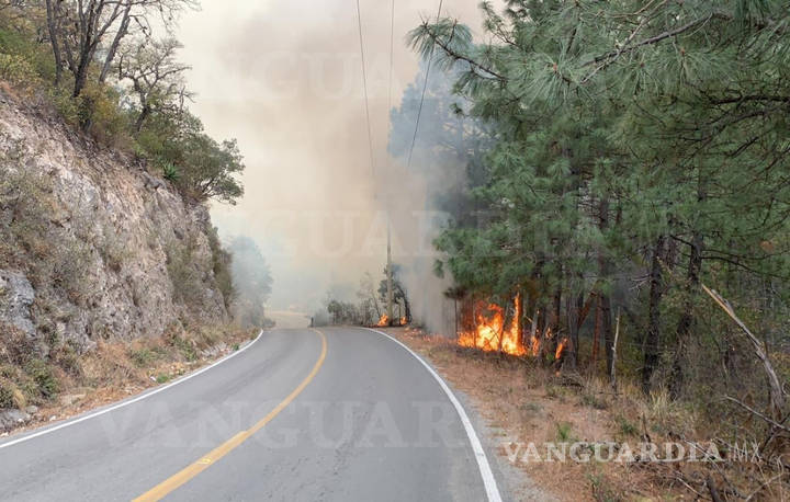 $!Destaca incendio forestal de Arteaga en mapa de la Conagua