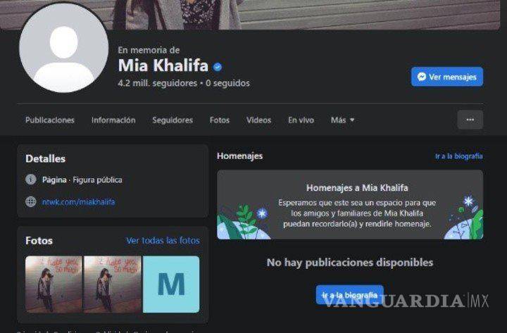 $!Perfil de Mia Khalida cambia a página de homenaje