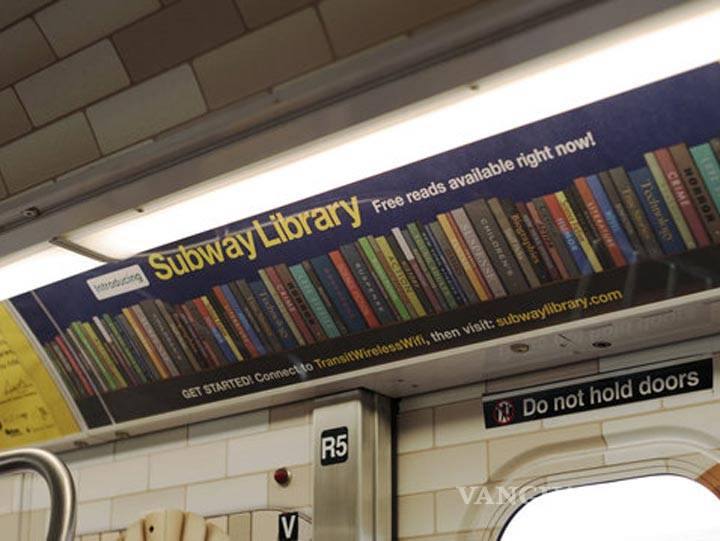 $!Nueva York convierte vagón del metro en biblioteca