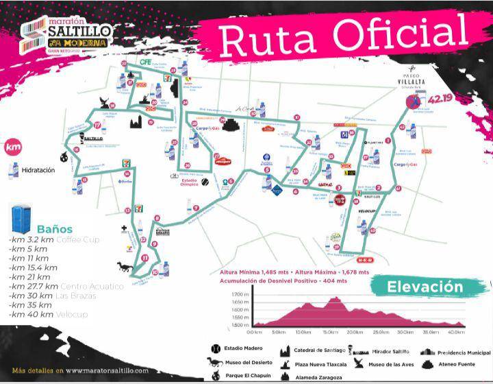 $!La ruta de 42 mil 195 metros recorrerá varias partes importantes de la capital de los sarapes.