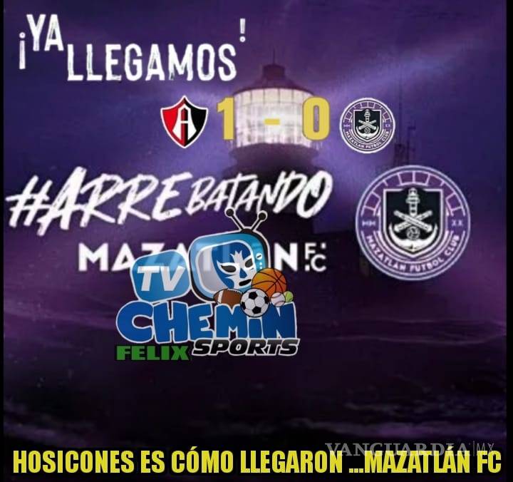$!Mazatlán perdió su primer partido en la historia...contra el Atlas y los memes no perdonaron
