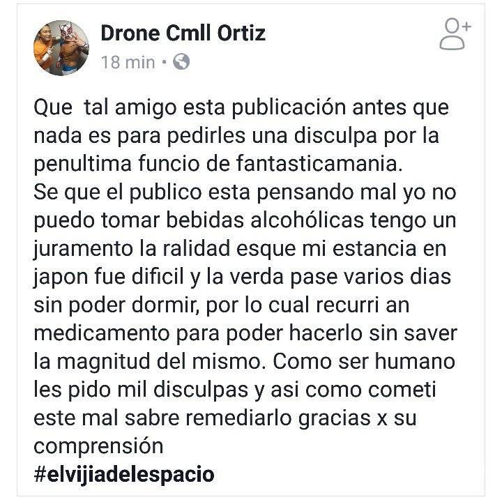 $!Luchador mexicano sube 'borracho' al ring en Japón